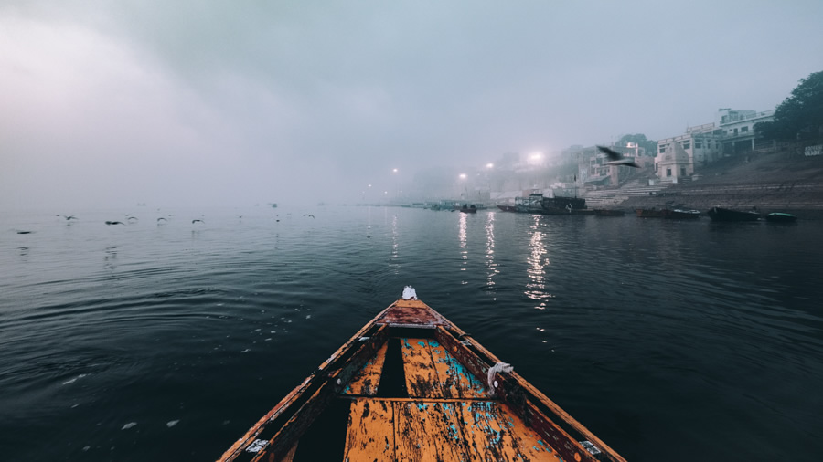 Yellow-boat-river-ganges-varanasi-India-Nathan-Brayshaw