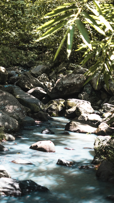 Bali, dirty water, polluted stream, pollution,