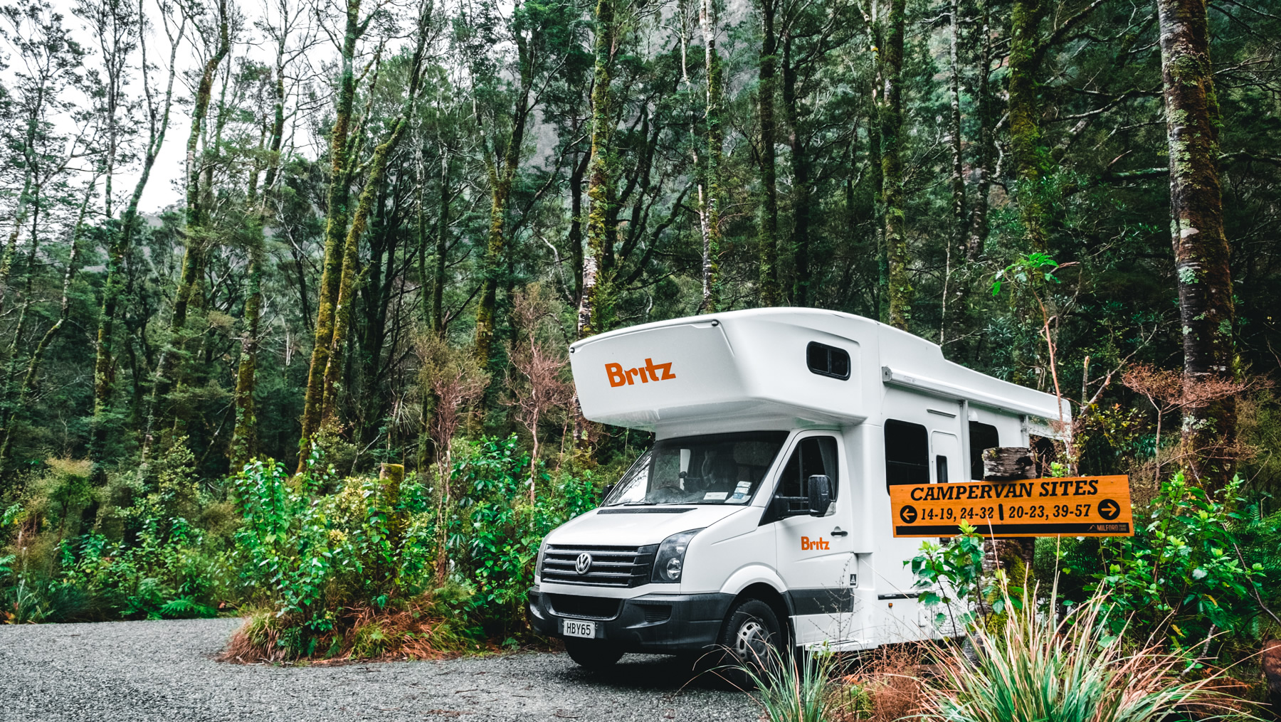 Milford Sound Lodge, Britz, campervan,