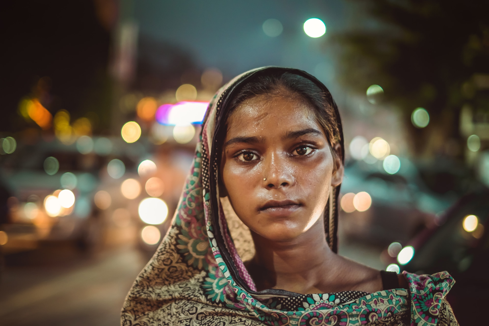 Heroin Girl, Lahore, Pakistan, girl in street portrait, Pakistan portrait