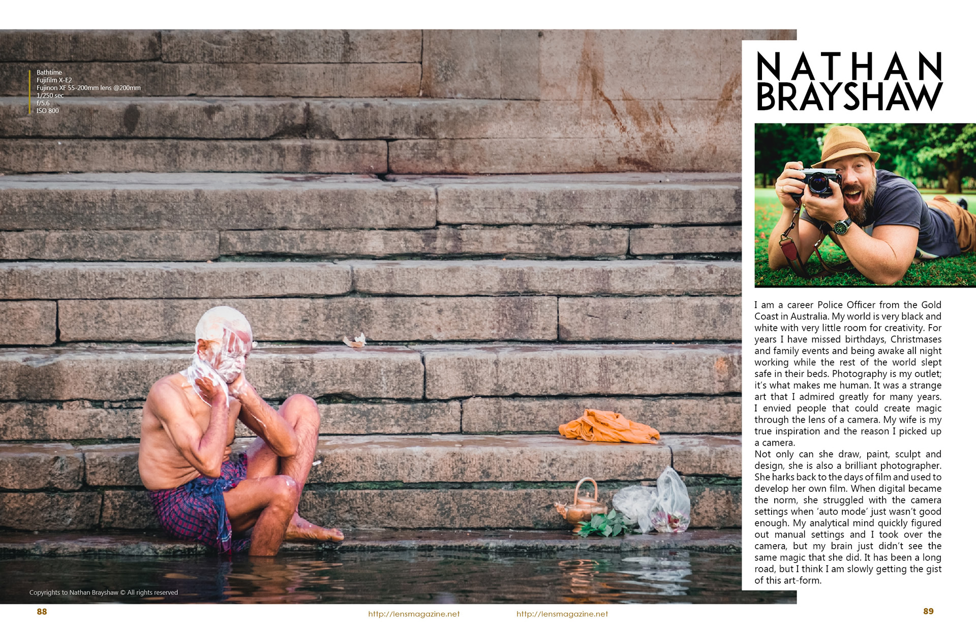 Lens Magazine, documentary photography, photojournalism, India, Varanasi, travel photography, Nathan Brayshaw,