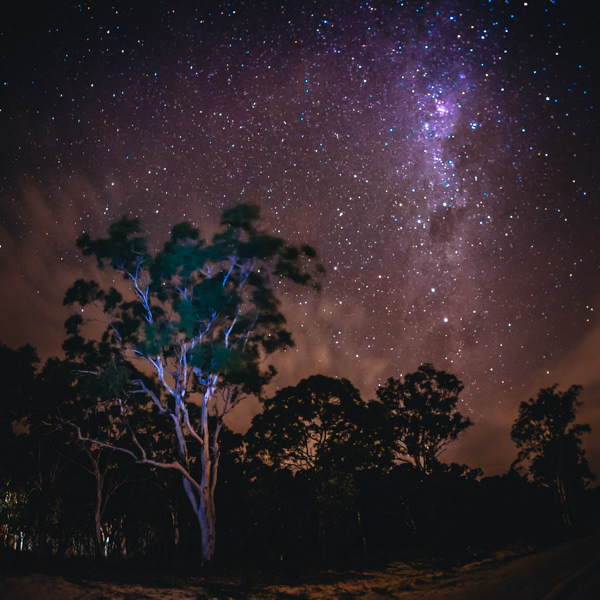 Milky Way, stars, Moreton Island, Brisbane, Queensland,