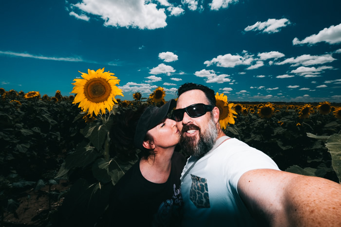 Sunflower selfie, Allora, Clifton, southern queensland road trip, 