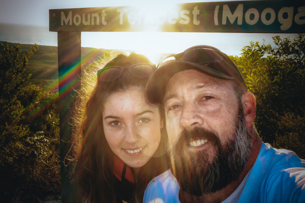 Selfie, Sunrise, Mount Tempest, Moreton Island, Brisbane, Queensland