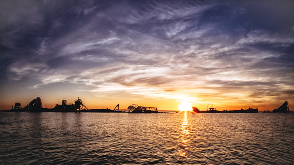 Sunset, Tangalooma, The Wrecks, Moreton Island